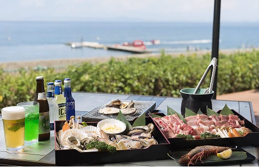 浜焼きBBQレストランシーアイガ海月での食事